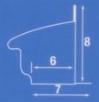 Augustus Bow Window Canopy and Baseboard