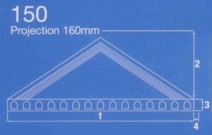 Romulus Overdoor GRP Canopy with Fluted Columns